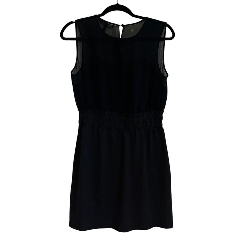 BCBGMAXAZRIA Cybil Sheer Mesh Sleeveless Mini Dress Black Size Small - Picture 3 of 9
